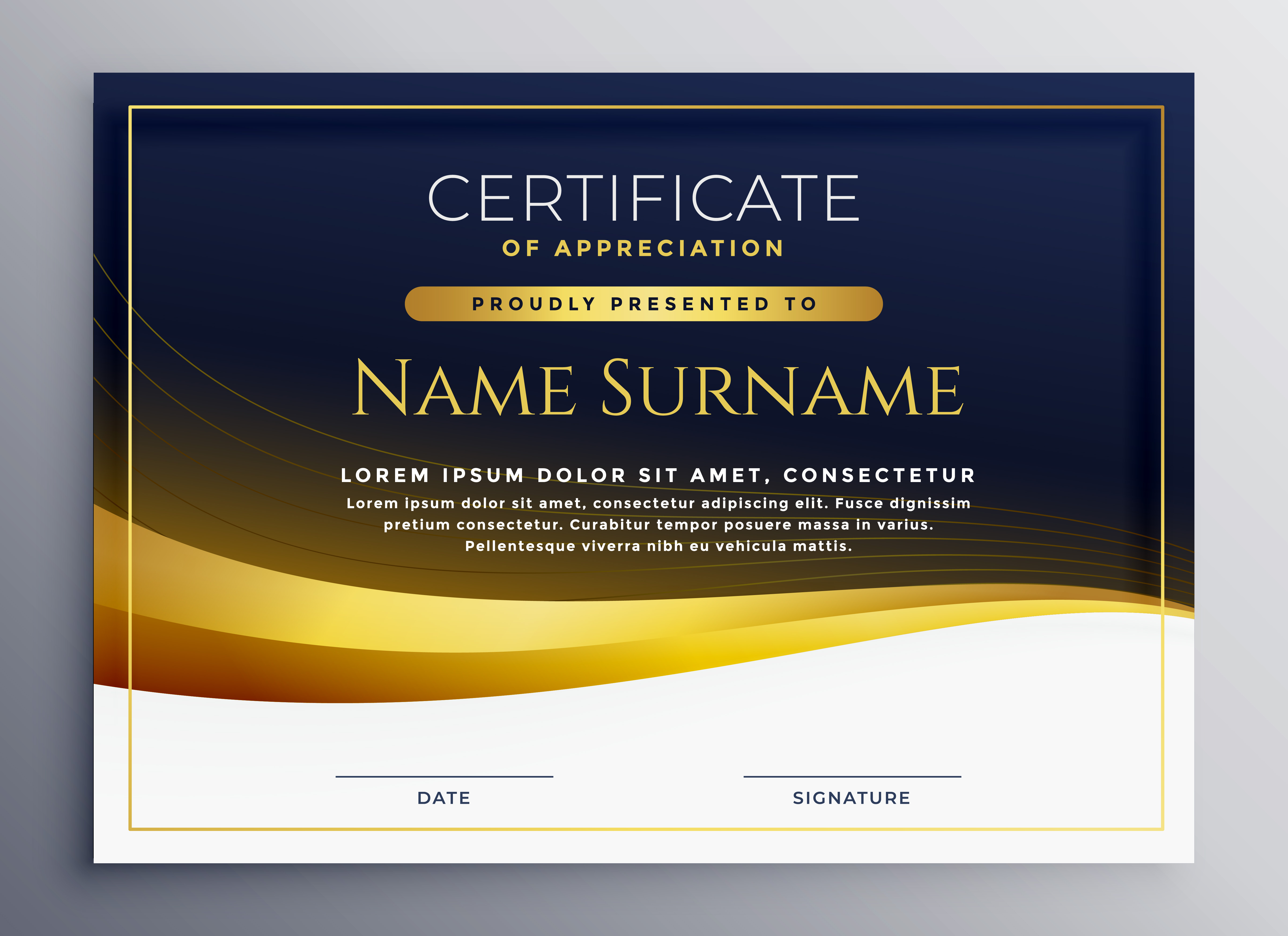 Free Editable Certificate Of Appreciation Template