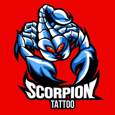 Tatuaje de Escorpión vector