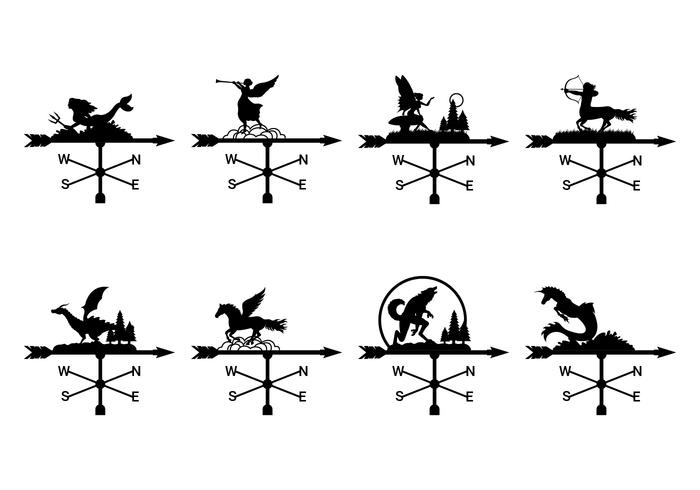 Colección Weather Vane vector