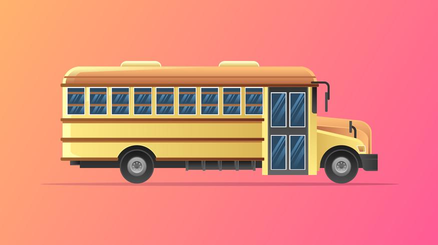 Vector de autobús escolar