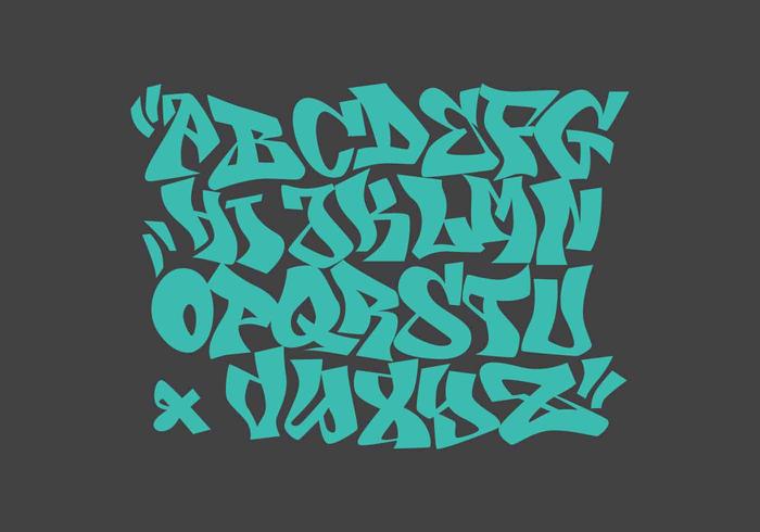 Graffiti Alphabet Vector Illustration