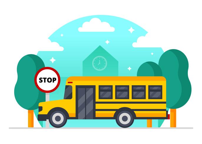 Yellow School Bus Vector