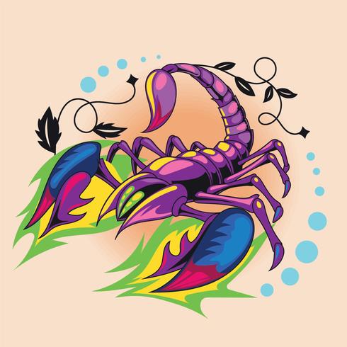 Hot Tattoo 3D Tattoo Scorpion  vector