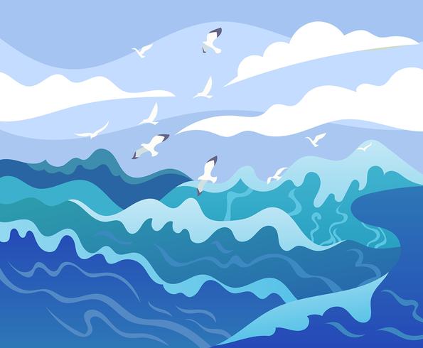 High Seas Illustration vector