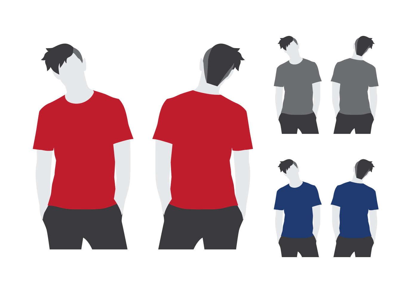 Download Blank Tshirt Model - Download Free Vectors, Clipart ...