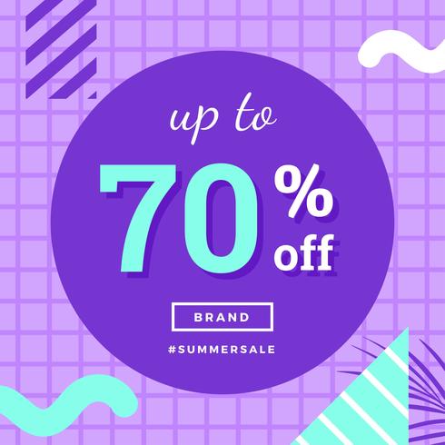 Instagram Summer Sale Template vector