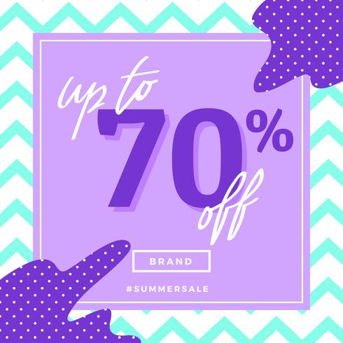 Instagram Summer Sale Template vector