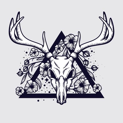 Deer Skull  vector