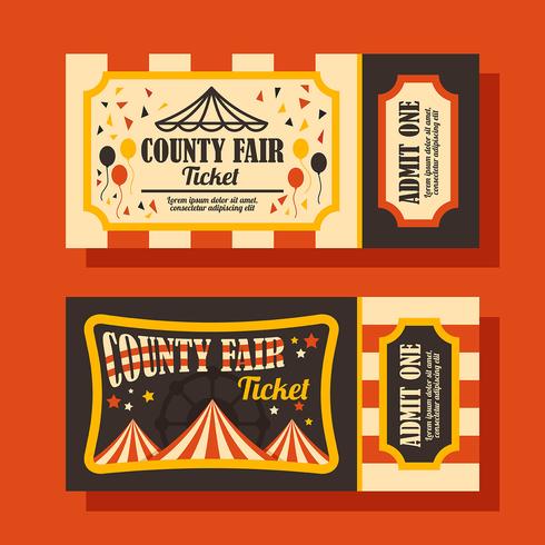 County Fair Ticket vector