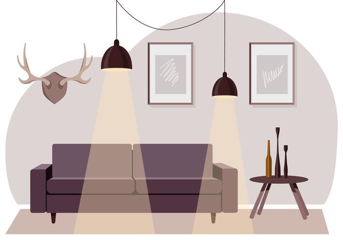 Vector Living Room Illustration