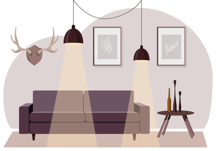 Download Vector Living Room Illustration 229723 Vector Art at Vecteezy