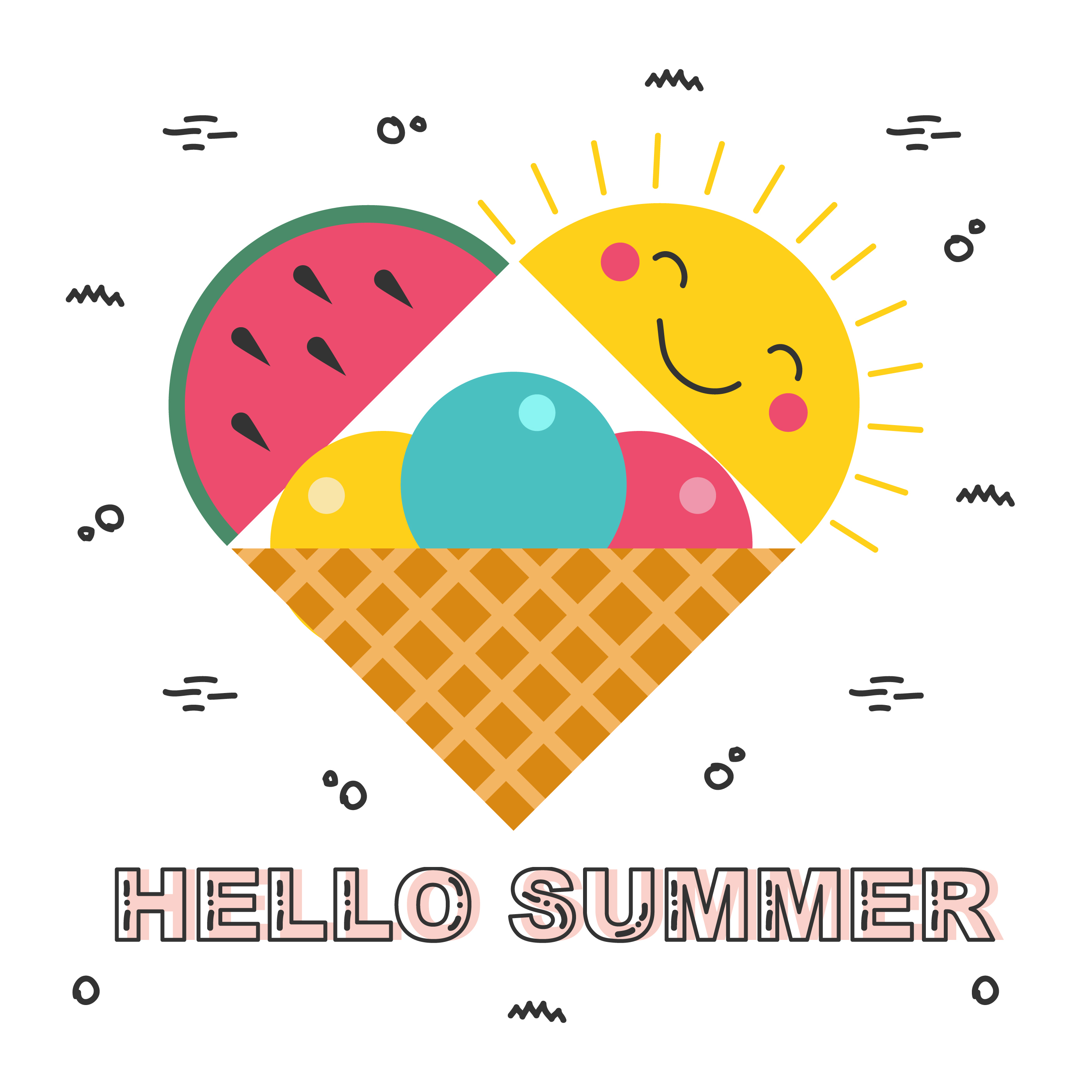 Download Hello Summer Vector 229738 - Download Free Vectors ...