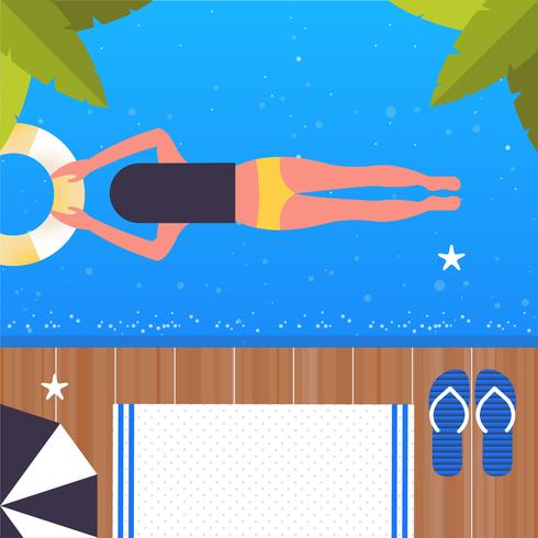 Vector Beautiful Summer Illustration