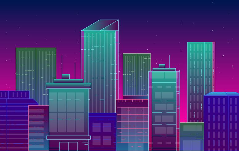 Vector City Landscape Illustration