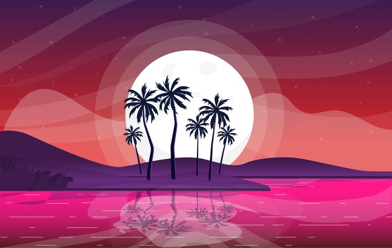 Vector Beautiful Summer Illustration