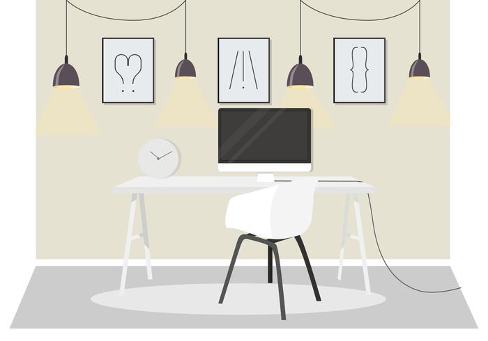 Vector Office Room Illustration