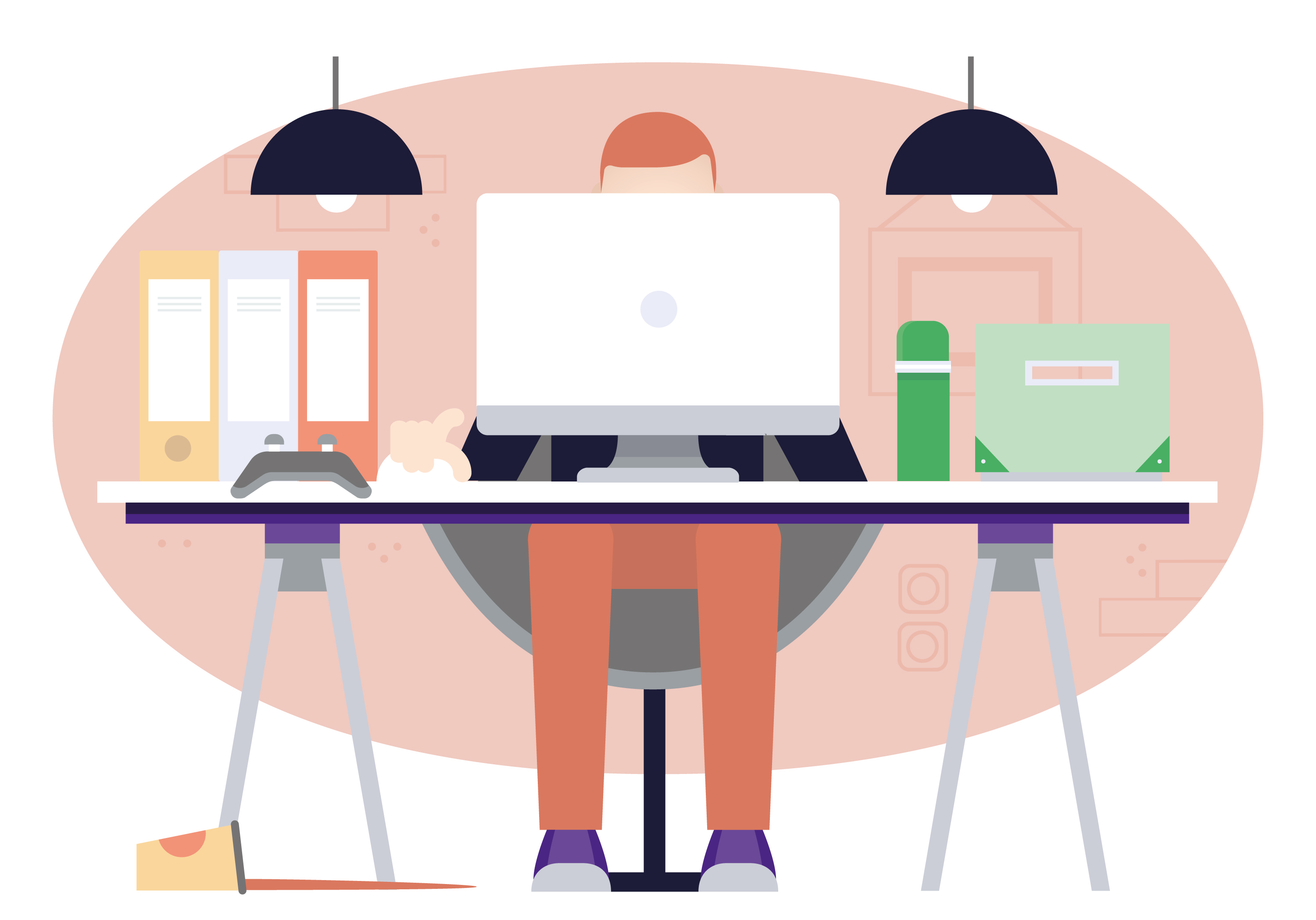 Vector Designer's Desktop Illustration 229851 Vector Art at Vecteezy