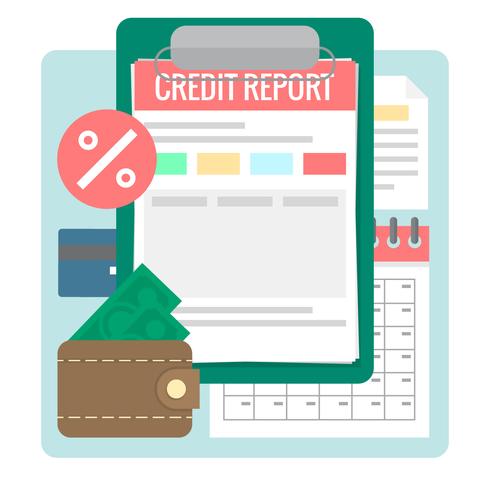 Credit Report vector