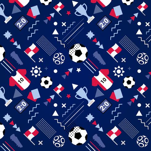 vector soccer world cup pattern background