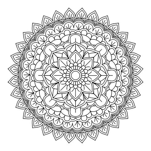 Diseño de mandala decorativo vector