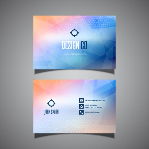 Modern business card design vector