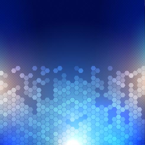 Techno abstract background with a hexagon design vector