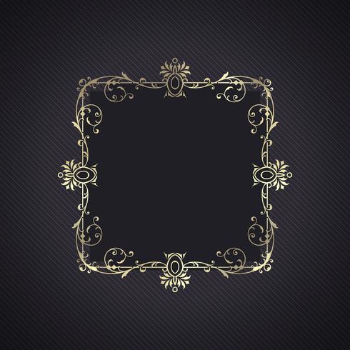 Elegant background with decorative frame vector