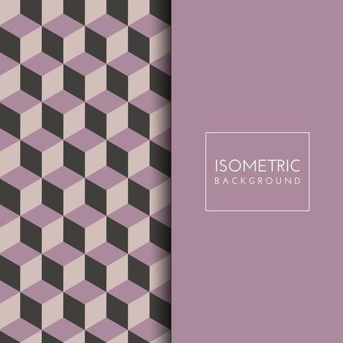 Isometric cube pattern background  vector