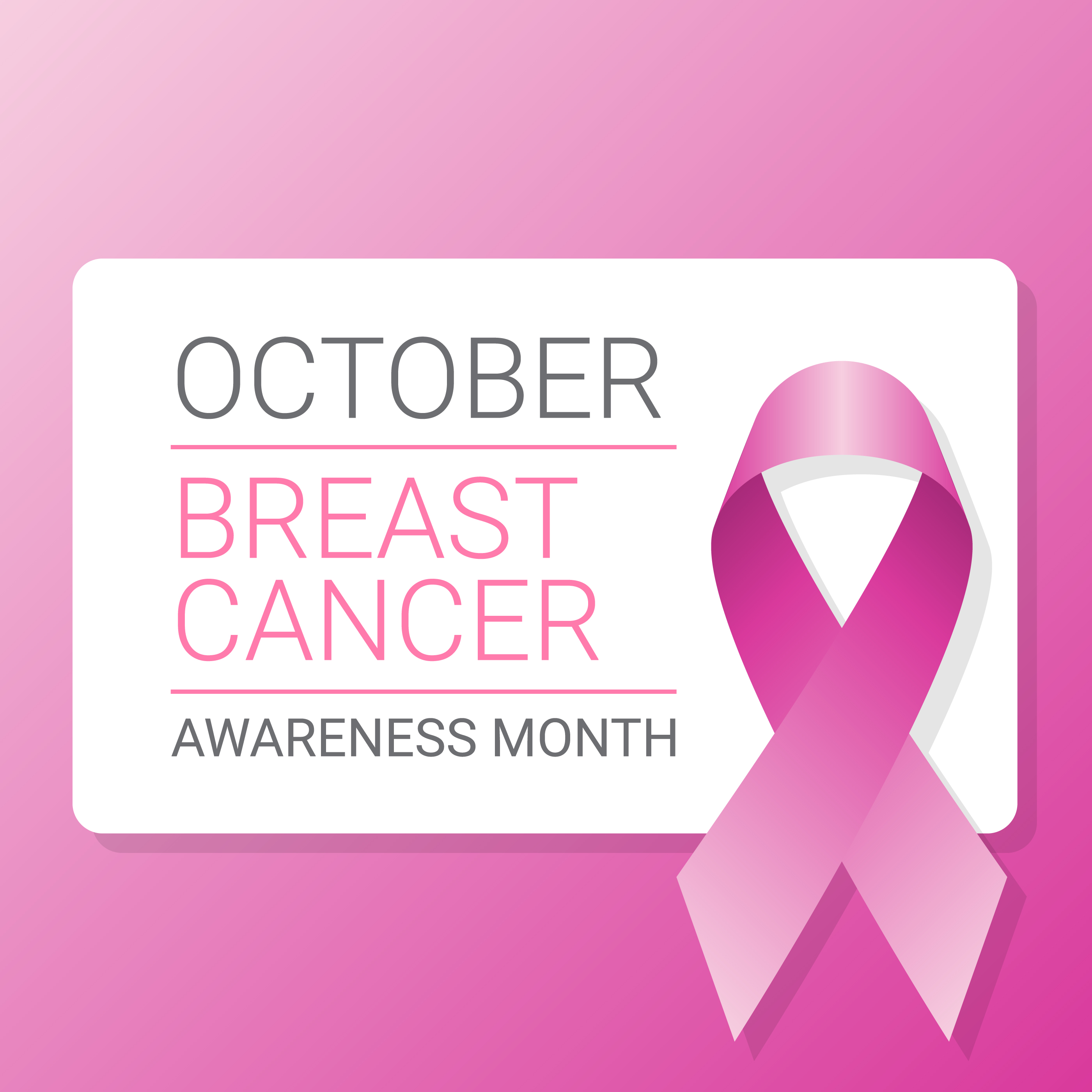 Breast Cancer Awareness Ribbon Background - Download Free ...