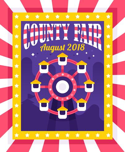 County Fair Flyer vector