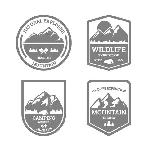 Nature Explorer Badges vector