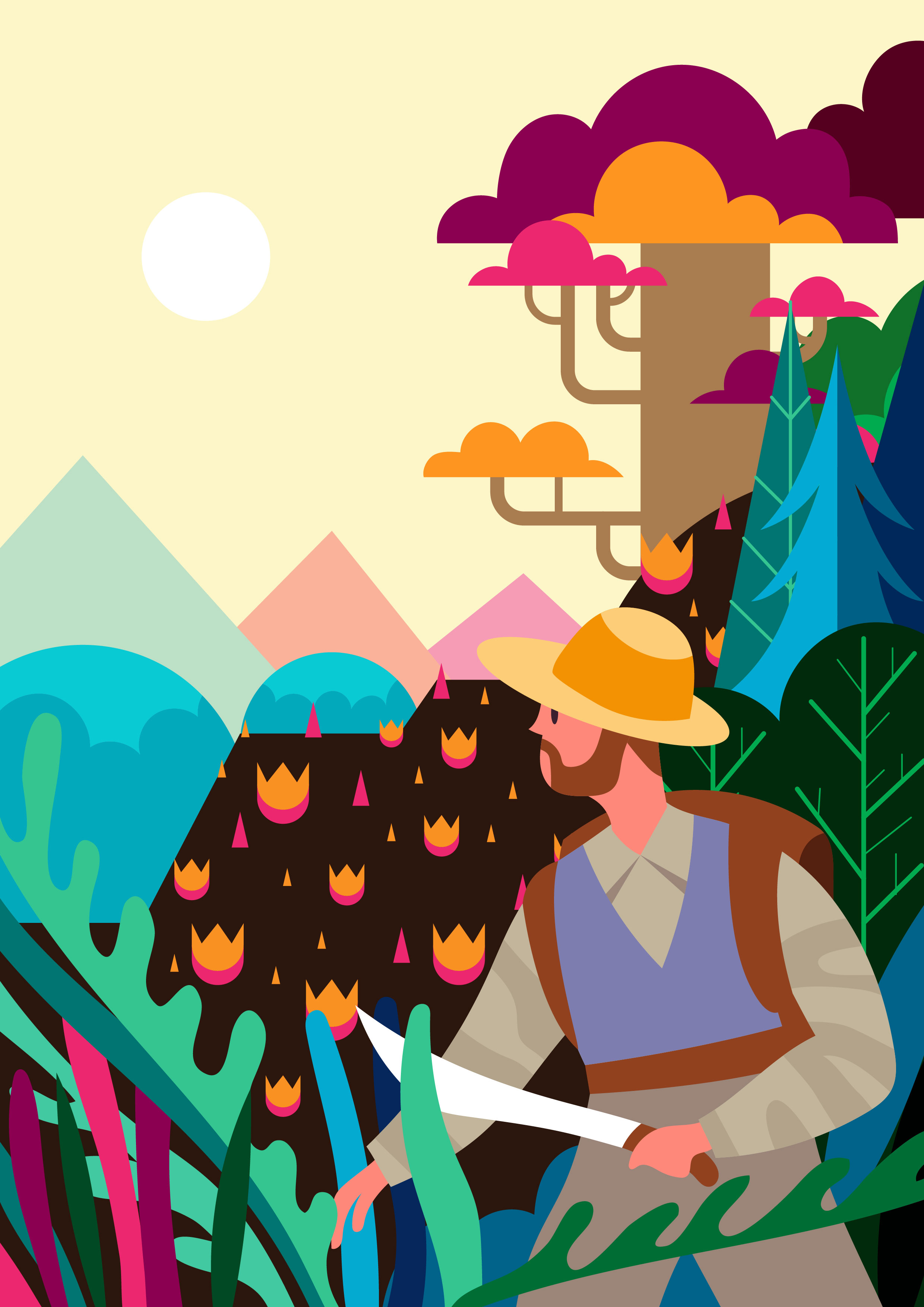 Nature Explorer Illustration  230192 Vector  Art at Vecteezy