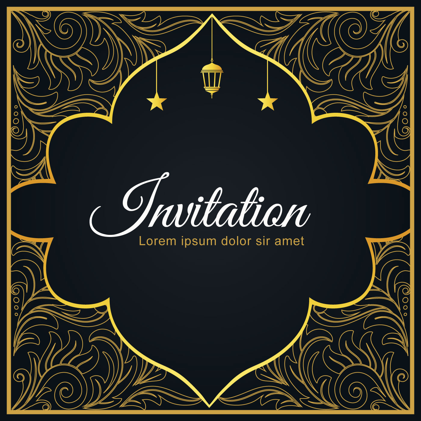  Islamic Style Invitation Cover Template Download Free 