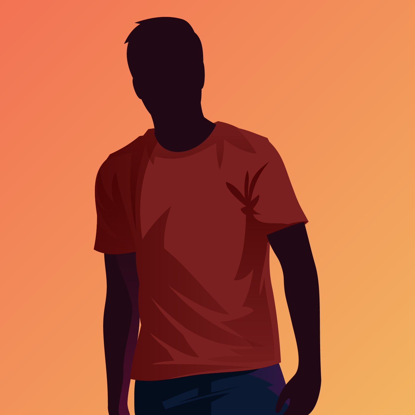 Download Red Maroon T Shirt Model Vector 230235 Vector Art At Vecteezy