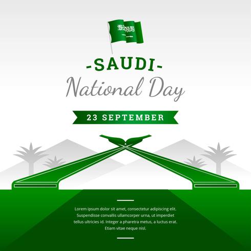 Saudi National Day vector