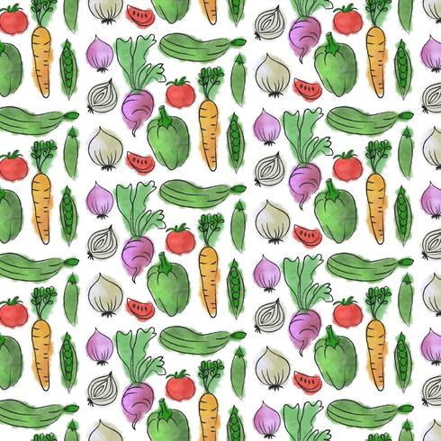 Vector Watercolor Seamless Pattern