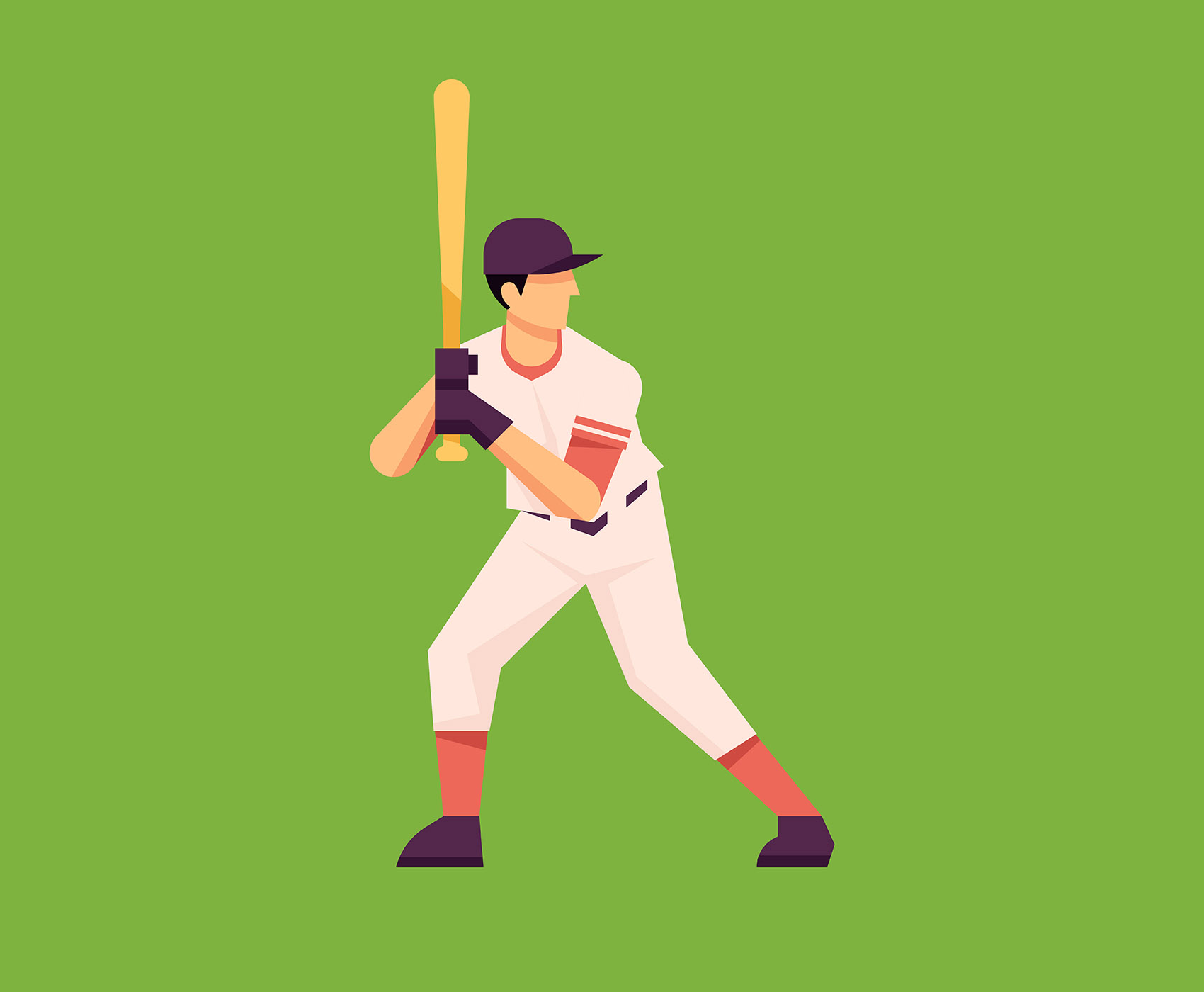 Download Baseball Player In Action - Download Free Vectors, Clipart ...