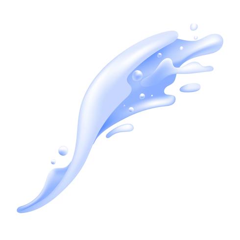 Realistic Liquid Splash Water vector