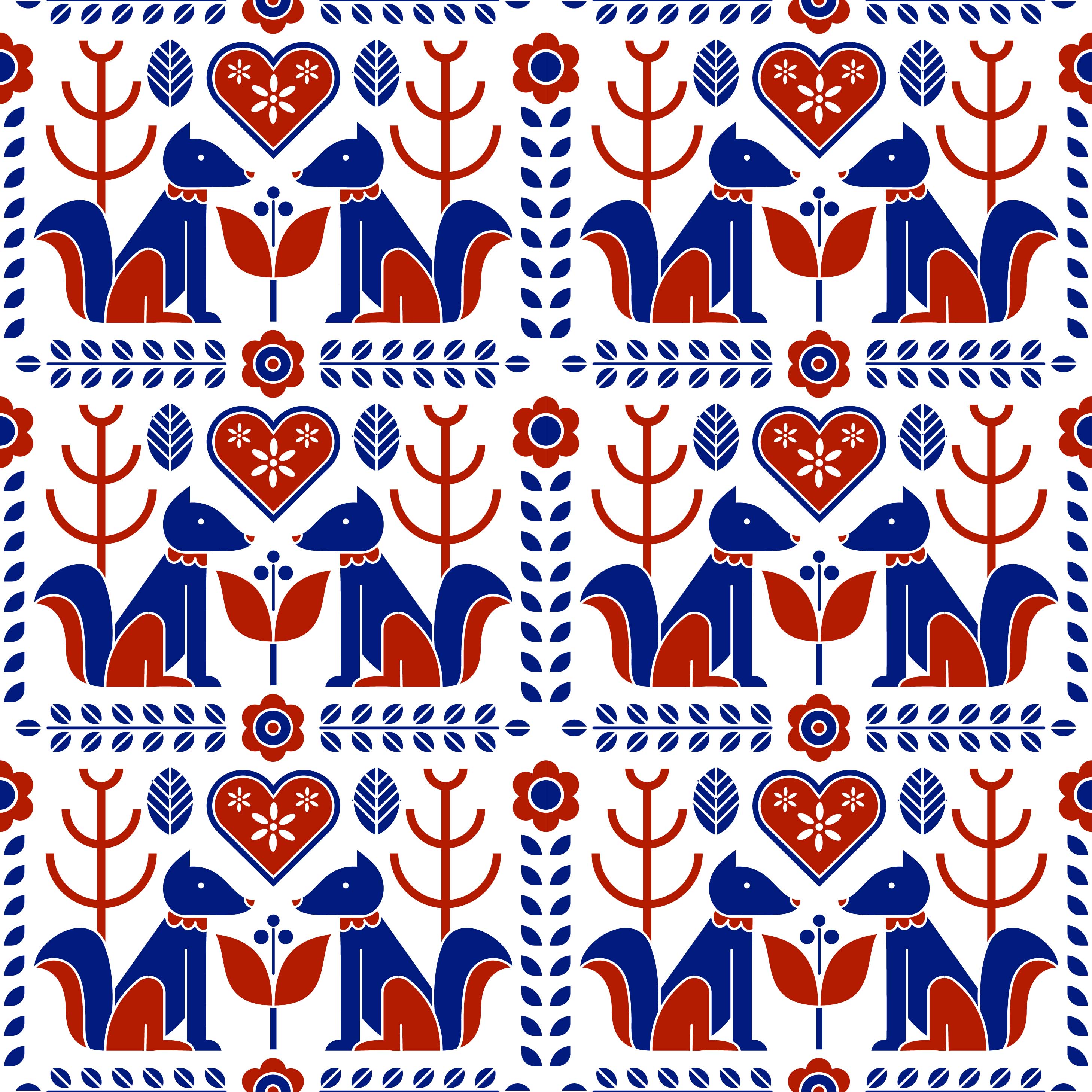 Scandinavian Folk Pattern Seamless 230922 Vector Art At Vecteezy