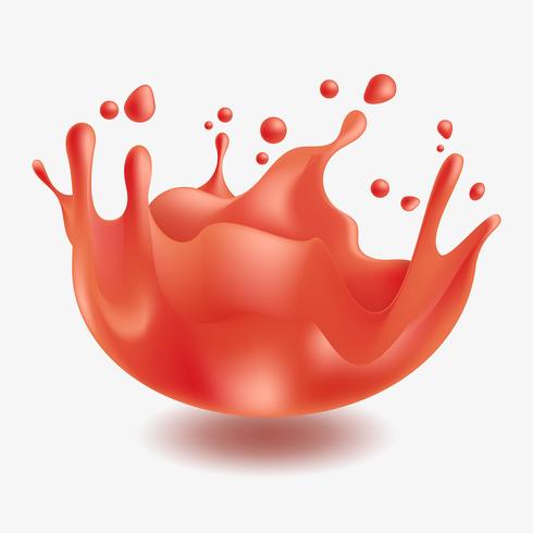 Realistic Liquid Splash vector