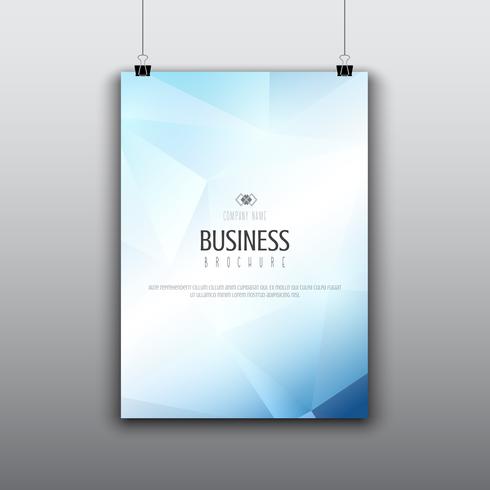 Modern brochure design with low poly design vector