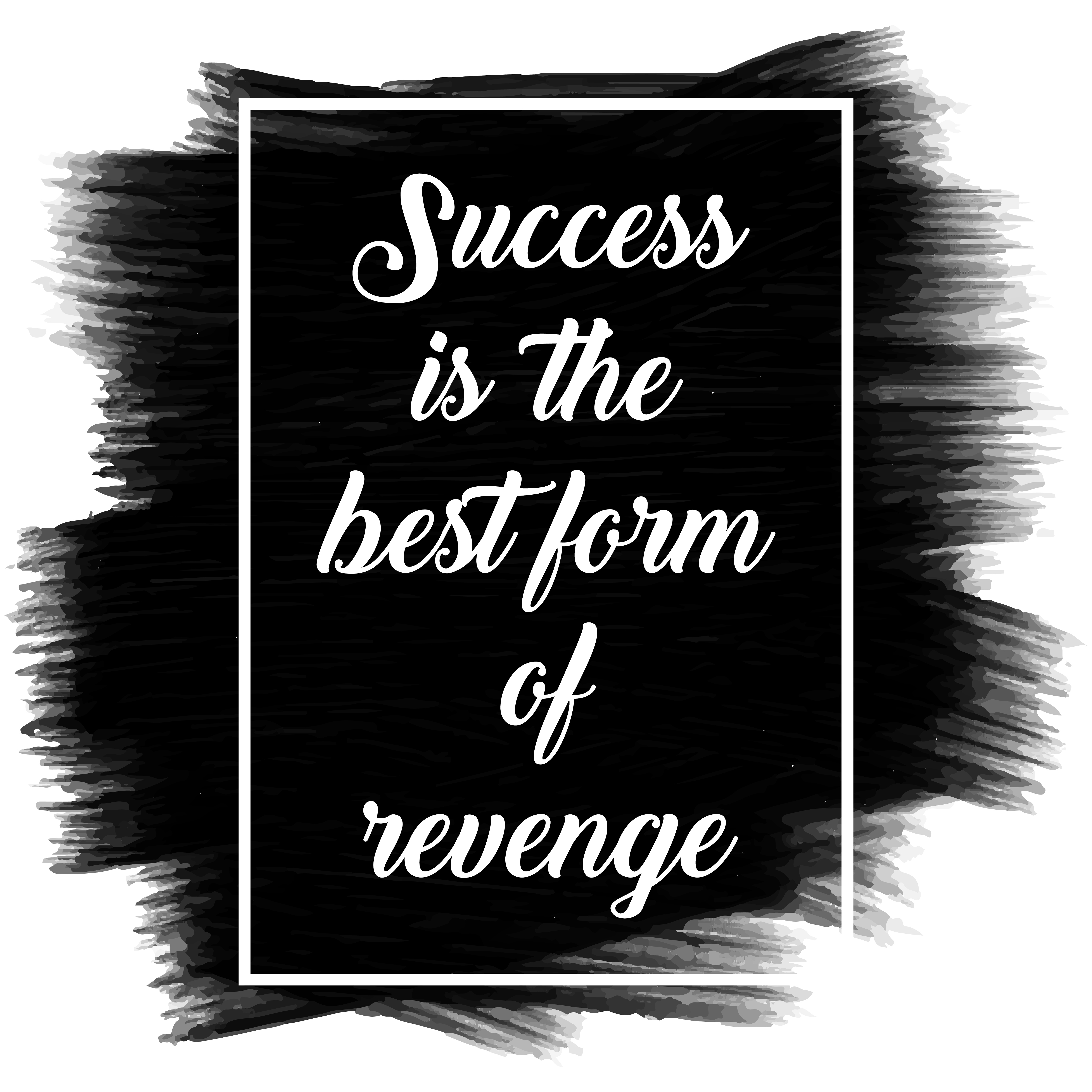 Inspirational quote on a black painted texture Download Free Vector