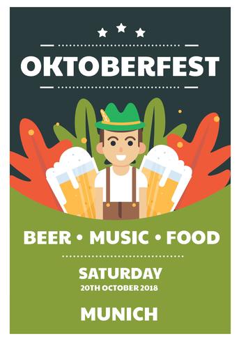 Diseño vectorial Oktoberfest vector