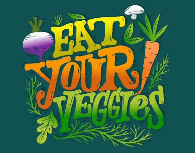 come tus letras vegetales vector