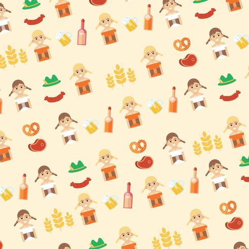 Oktoberfest Pattern Vector