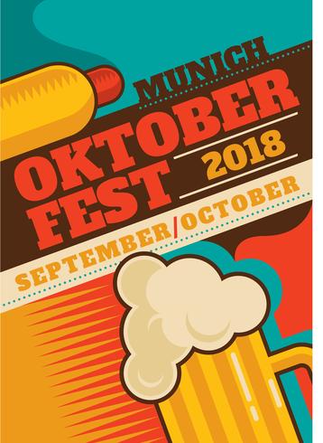 Oktoberfest flyer vector