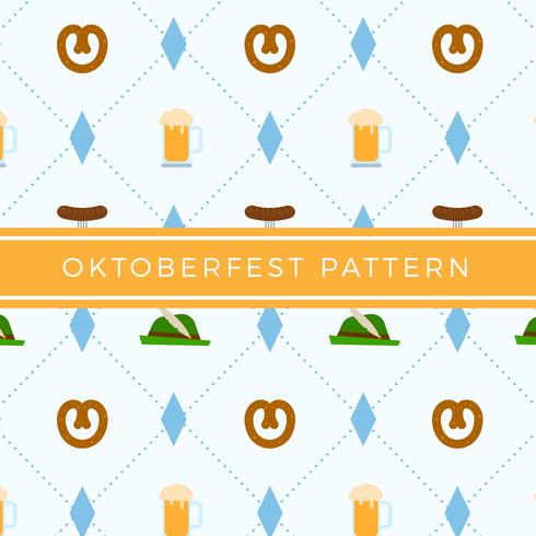 Flat Oktoberfest Element Pattern Vector