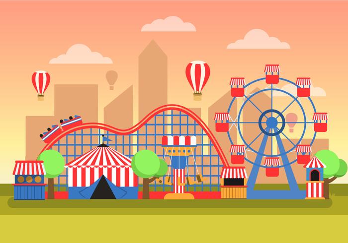 County Fair Landscape vector