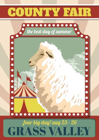 County Fair Vector Illustration