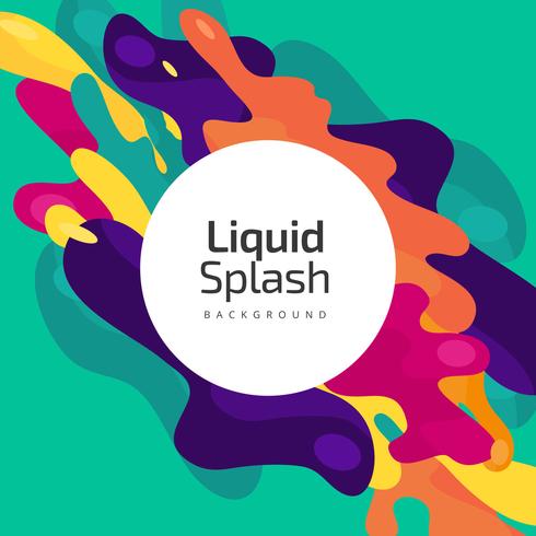 Fondo de Vector de Splash líquido